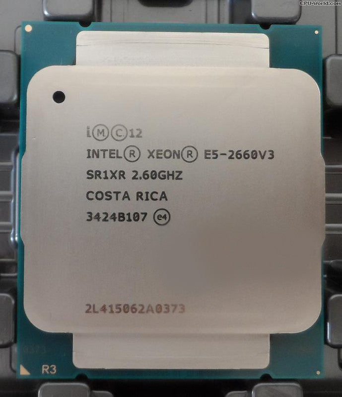 Intel Xeon E5-2660 v3 - 10 Cores 20 Threads, 2.60GHz Base 3.30GHz Turbo, 25MB Cache, 105W P/N: SR1XR