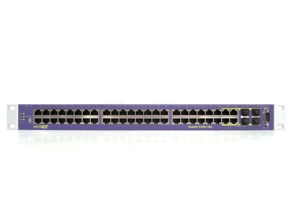 Extreme Summit X450e-48p 48-Port PoE Gigabit Ethernet Switch