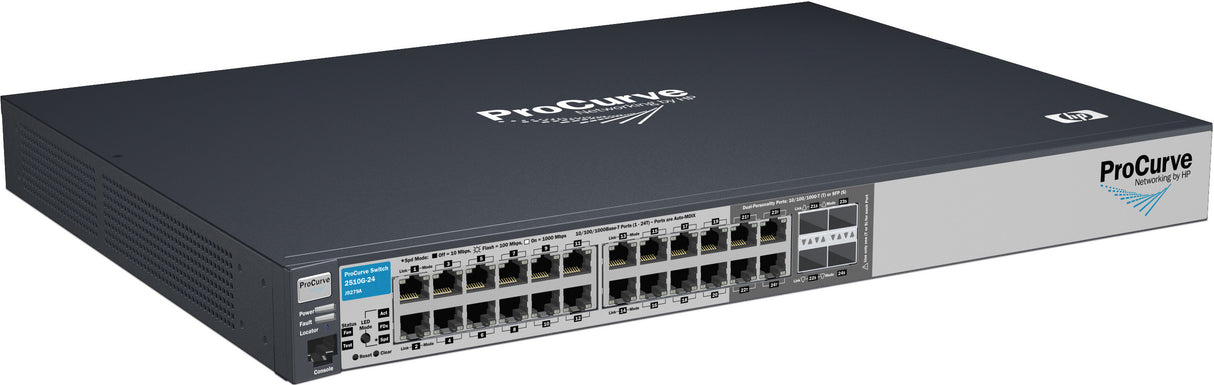 HP ProCurve 2510G-24, 24Port, Layer 2, GigaBit Switch P/N: J9279A