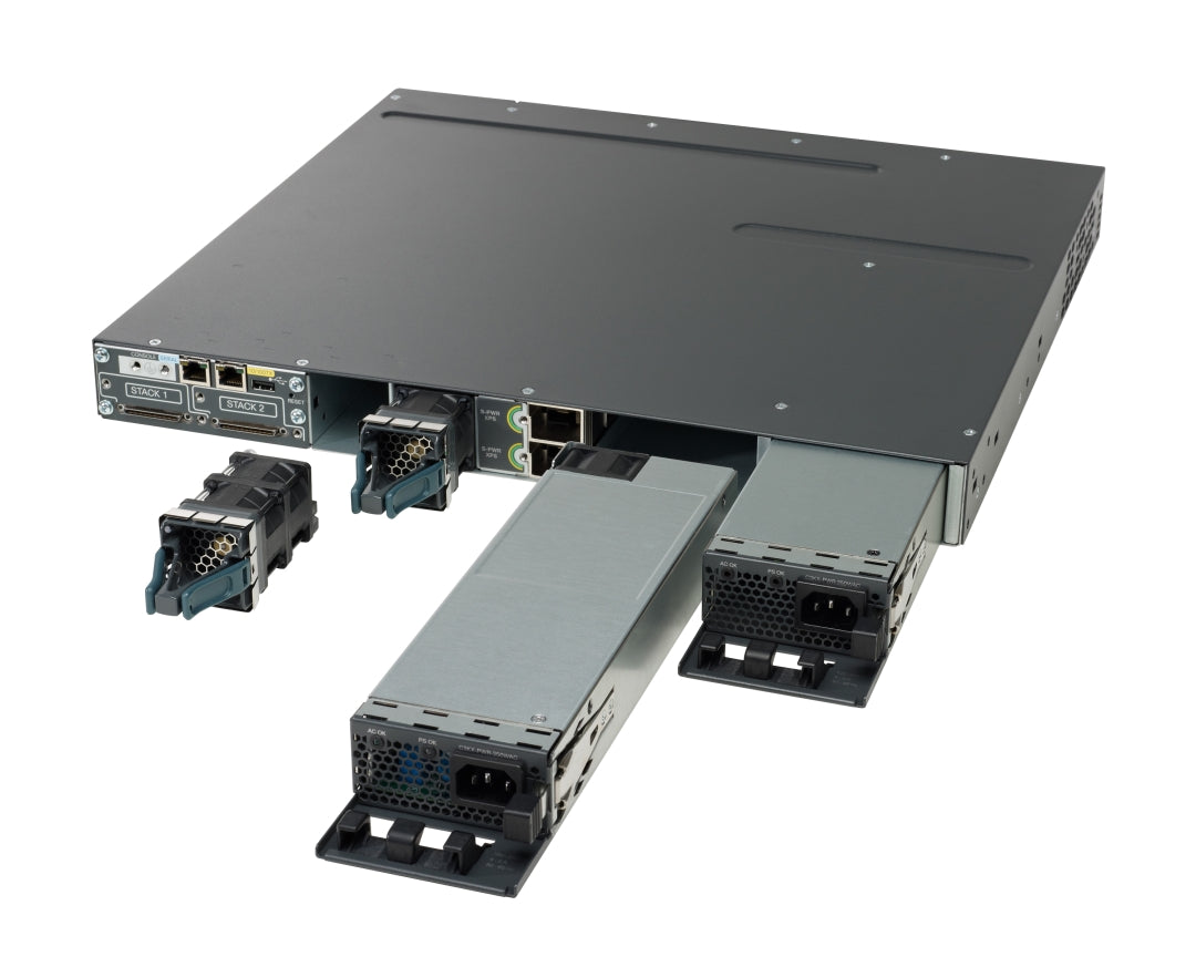 Cisco WS-C3750X-48P-S-V02, 1U, 48-port, Gigabit Ethernet