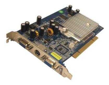 NVIDIA GEFORCE FX5200 256 MB, PCI, 1 x DVI, 1 x VGA, 1 x TV