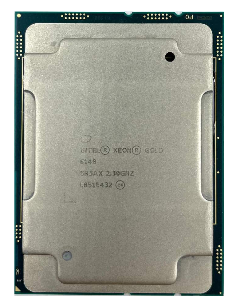 Intel Xeon Gold 6140 - 18 Cores 36 Threads, Base 2.3Ghz Turbo 3.7Ghz, 140W P/N: SR3AX
