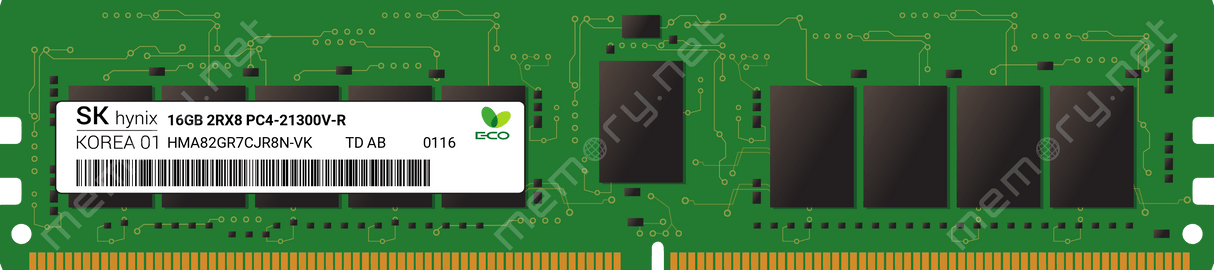 16 GB 2Rx8 PC4-2666R Hynix HMA82GR7CJR8N-VK