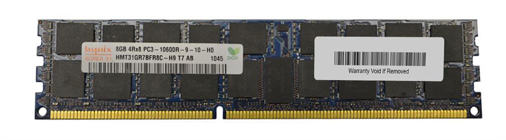 8GB 4Rx8 PC3-10600R DDR3-1333 ECC, Hynix, P/N: HMT31GR7BFR8C