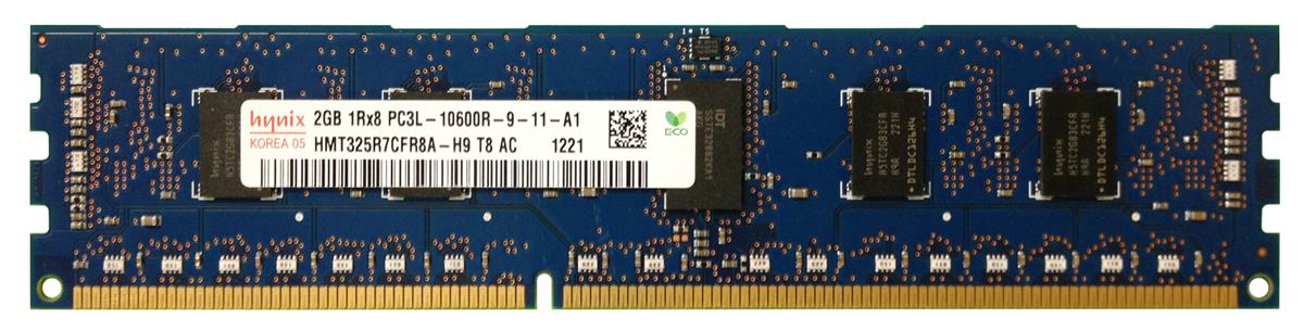 Memory Hynix 2GB 1Rx8 PC3L-10600R DDR3-1333 ECC HMT325R7CFR8A-H9