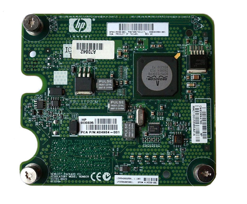 HP NC326M Dual Port 1GbE BL-c Adapter Teilenummer: 419330-001, 424984-001, 404984-001