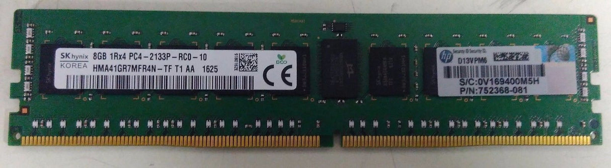 8GB 1Rx4 PC4, 752368-081