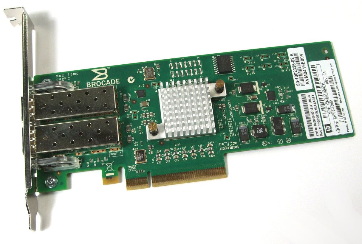 HP Vollprofil + Niedrigprofil 82B AP770-60001 2-Port 8Gb/s HBA P/N: 571521-001