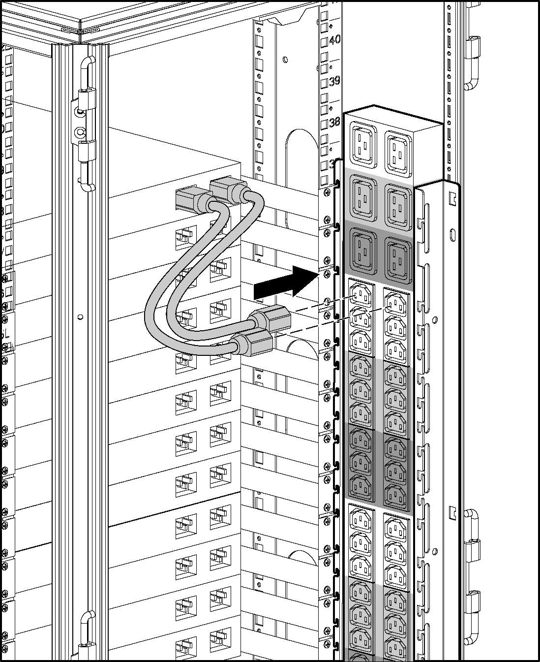 HP PDU s1132 AF510A, 32A/230V, Ausgang: (32)C13 & (3)C19 P/N: 373807-001, 407451-002