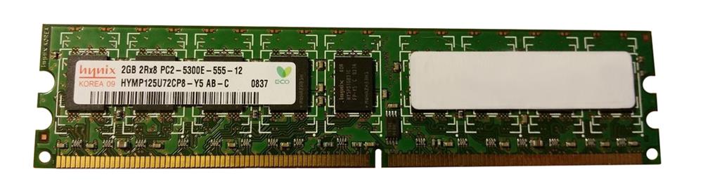 Memory Hynix 2GB 2Rx8 PC2-5300E DDR2-667 ECC HYMP125U72CP8-Y5