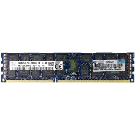 16GB 2RX4 PC3-12800R DDR3-1600 ECC, Hynix HP, HMT42GR7BFR4C-PB, 672612-081