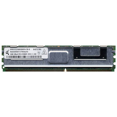 2GB 2RX4 PC2-5300F DDR2-667 ECC, Qimonda P/N: HYS72T256920HFA-3S
