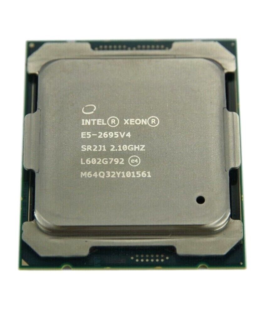 Intel Xeon E5-2695 v4 - 18 Cores 36 Threads, 2.10GHz Base 3.30GHz Turbo, 45MB Cache, 120W P/N: SR2J1