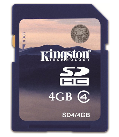 Kingston 4 GB Class4 SDHC-Karte, Teilenummer: SD4/4GB