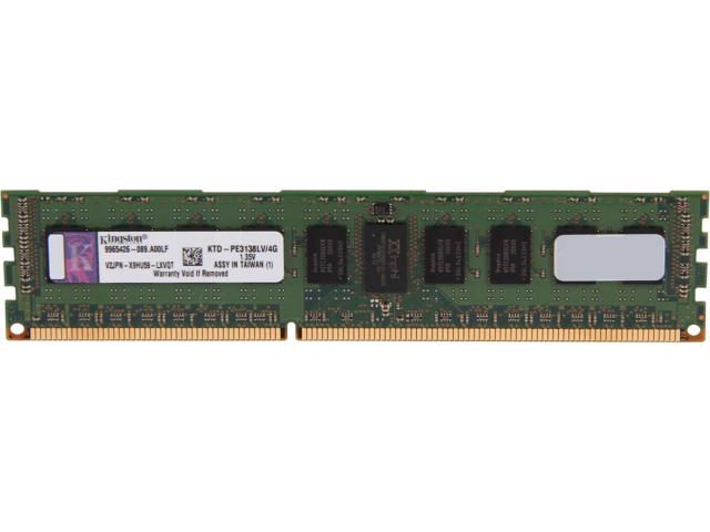 Memory Kingston 4GB 2Rx8 PC3-10600R DDR3-1333 ECC KTD-PE3138LV/4G