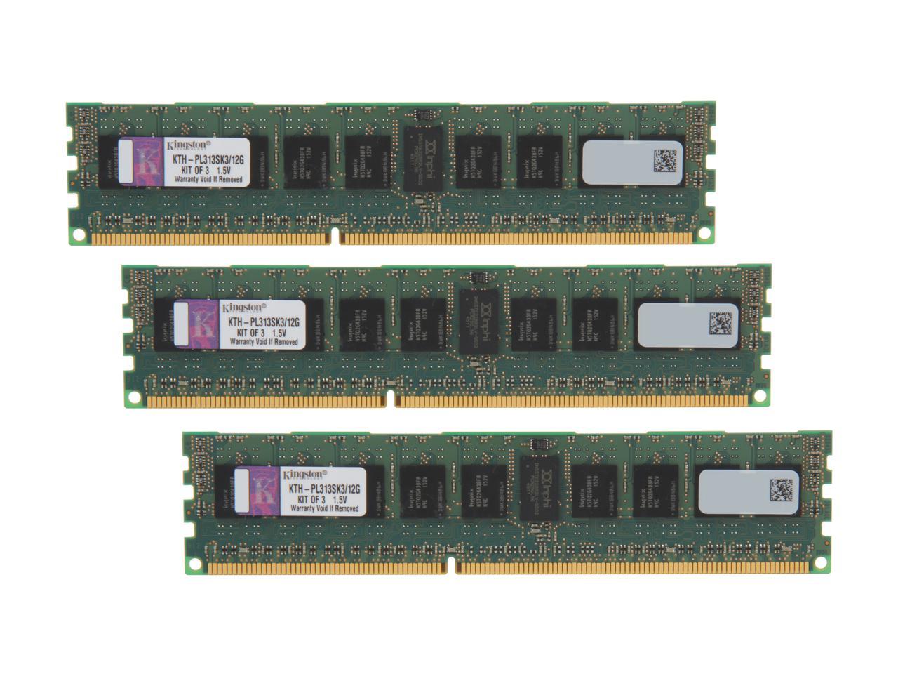 12 GB 1Rx4 PC3-1333 (3 x 4 GB) Kingston KTH-PL313K3/12G