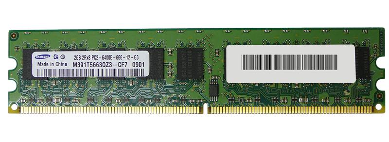 Memory Samsung 2GB 2Rx8 PC2-6400E DDR2-800 ECC M391T5663QZ3-CF7