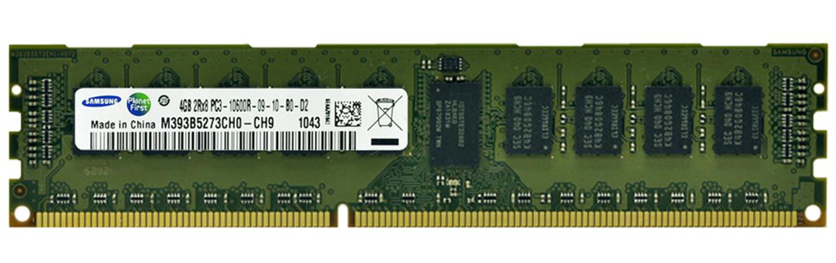 4GB 2Rx8 PC3-10600R DDR3-1333 ECC , Samsung P/N: M393B5273CH0-CH9