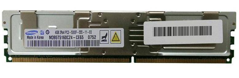 Memory Samsung 4GB 2Rx4 PC2-5300F DDR2-667 ECC M395T5160CZ4-CE65