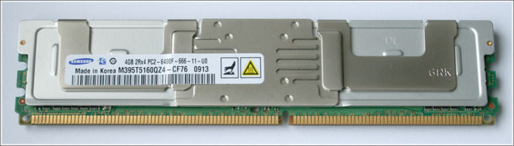 4GB 2Rx4 PC2-6400F DDR2-800 ECC, Samsung Dell P/N: M395T5160QZ4-CF76