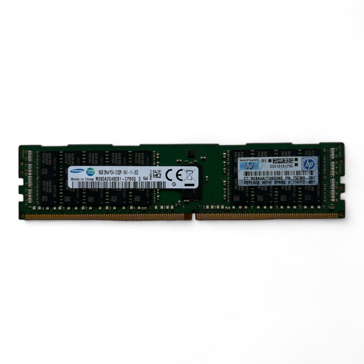 16 GB 2Rx4 PC4-2133P Samsung M393A2G40EB1-CPB0Q HP-Teilenummer: 752369-081