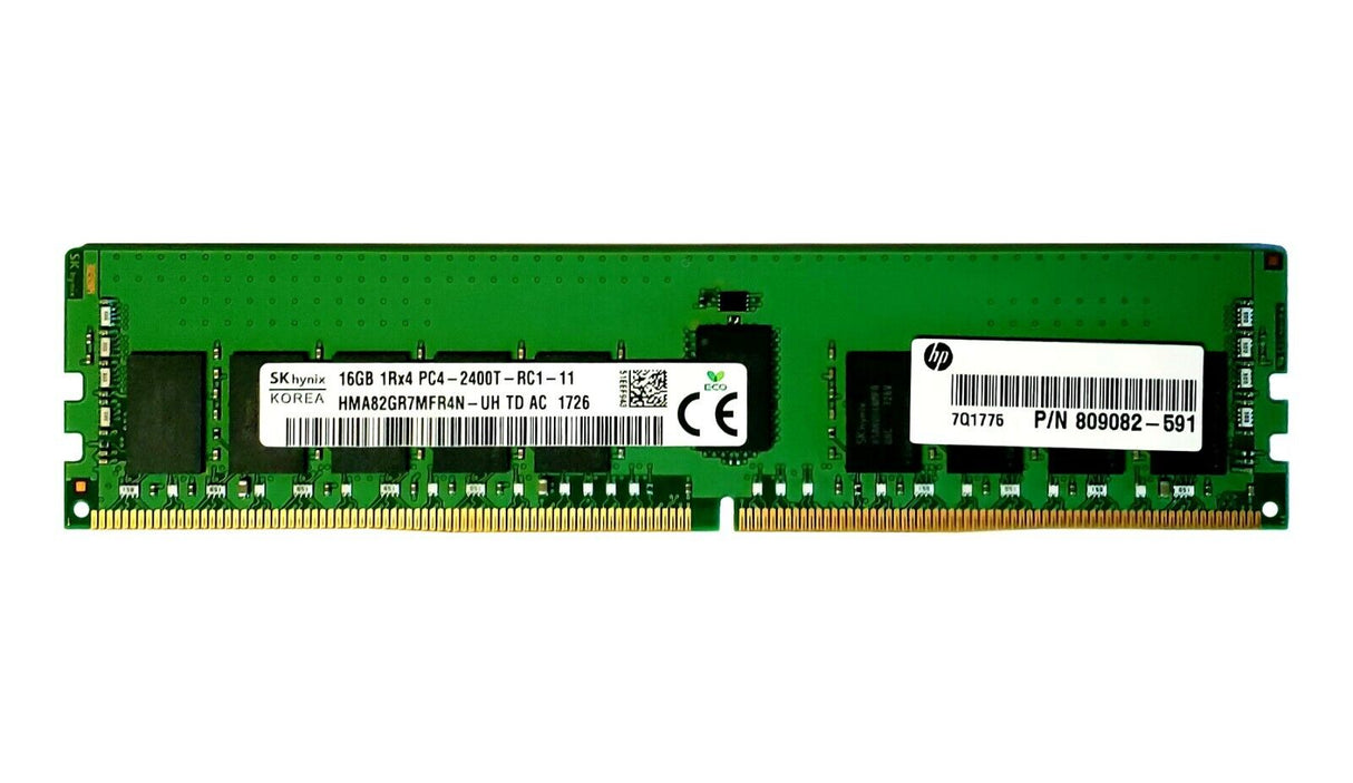 16 GB 1Rx4 PC4-2400T Hynix HMA82GR7AFR4N-UH HP-Teilenummer: 809082-091