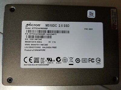 960GB SSD 6G SATA Micron M510DC