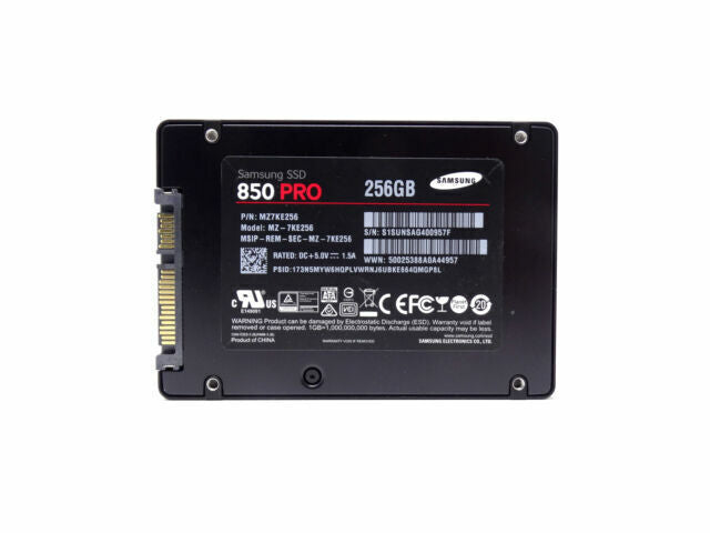 256 GB SATA 2,5 Zoll SSD 6G Samsung 850 PRO MZ-7KE256 Teilenummer: MZ7KE256