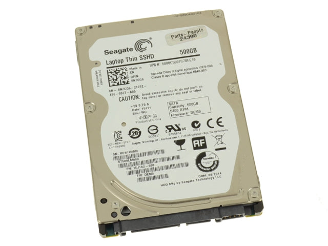 500 GB 5,4 K SATA 2,5 Zoll HDD DP 6G Dell Seagate SSHD Hybrid Teilenummer: N7GG6 0N7GG6