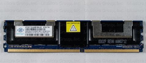 2GB 2RX4 PC2-5300F DDR2-667 ECC, Nanya P/N: NT2GT72U4NB1BN-3C