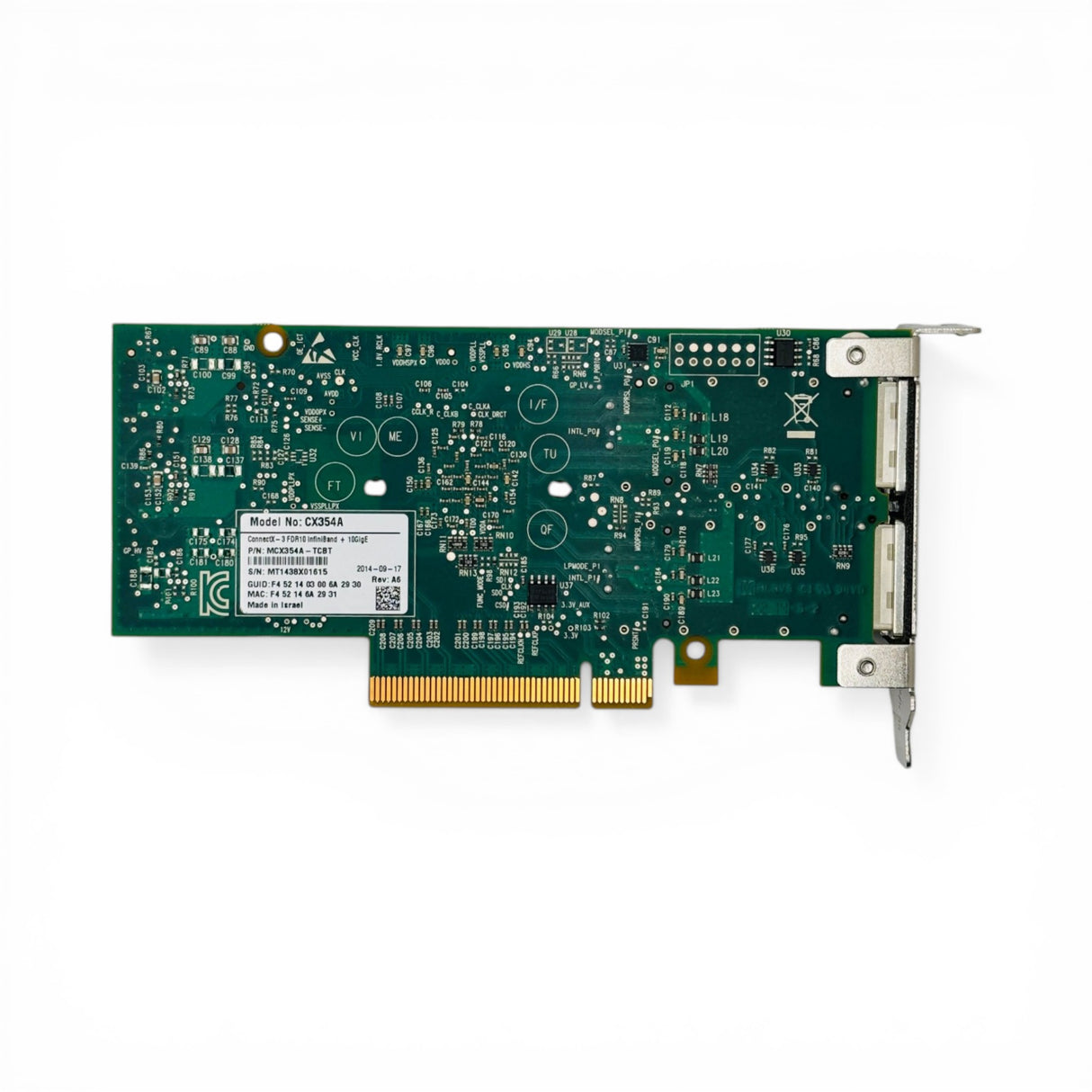 Mellanox ConnectX-3 MCX354A 40GB Dual-Port QSFP+ Netzwerkadapter Low Profile, Teilenummer: MCX354A-TCBT
