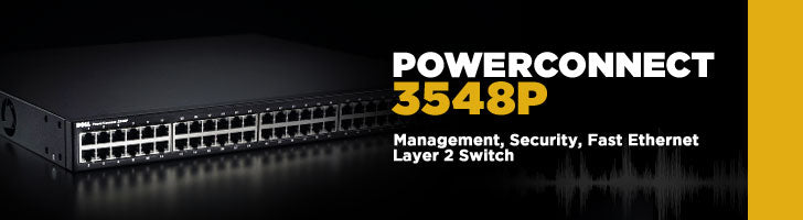 Dell PowerConnect 3548P, 48-Port PoE Switch P/N: GY466, 0GY466