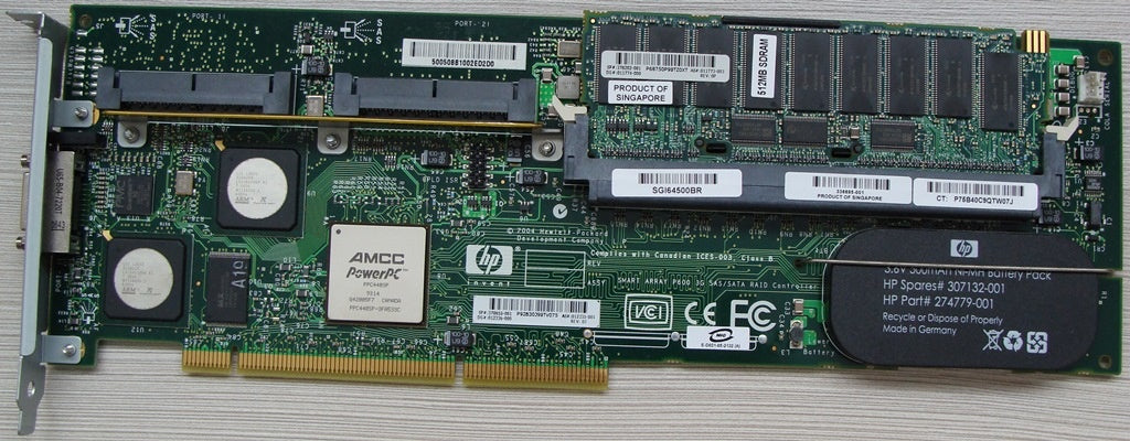 HP SmartArray P600 / 512MB BBWC