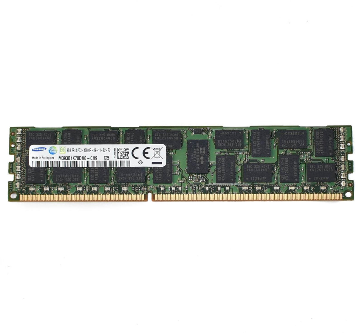 8GB 2Rx4 PC3-10600R DDR3-1333 ECC, Samsung M393B1K70DH0-CH9