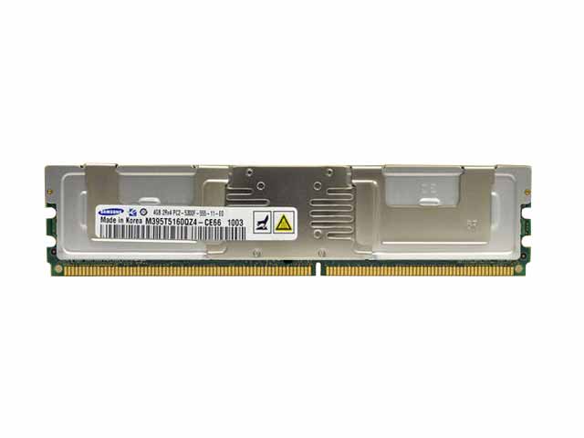 4GB 2Rx4 PC2-5300F DDR2-667 ECC, Samsung,M395T5160QZ4-CE66