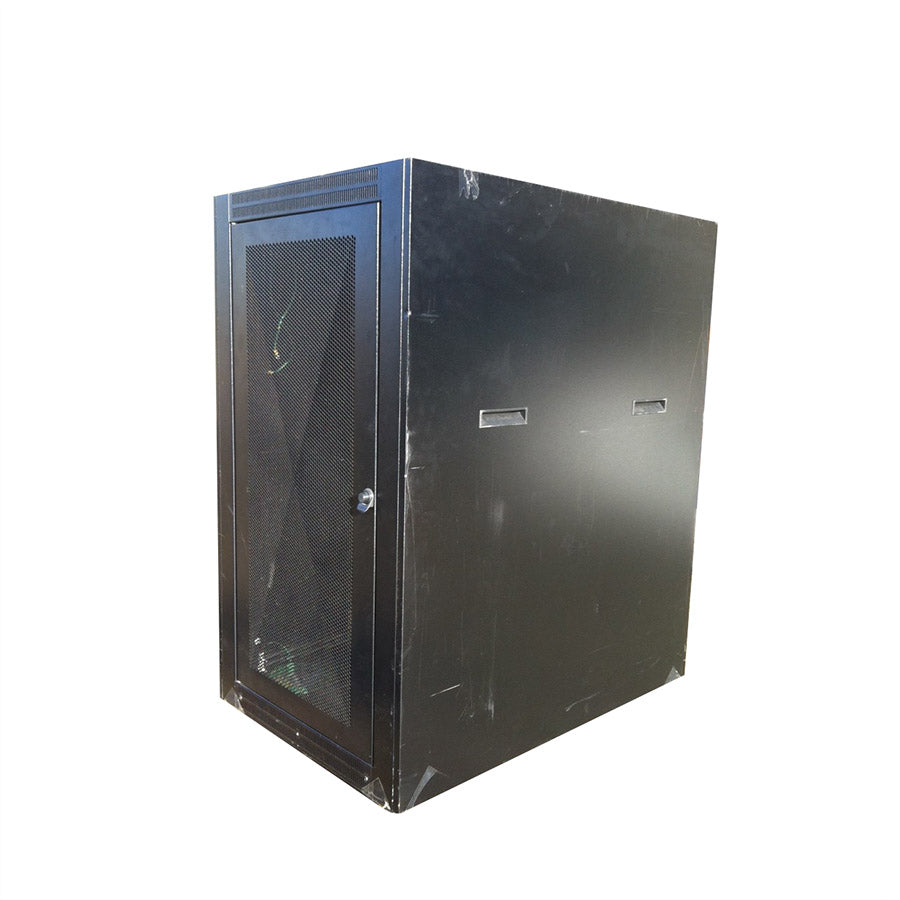 Stratus, Serverschrank schwarz, 24H, (Gebrauchter Serverschrank, eventuell Kratzer)