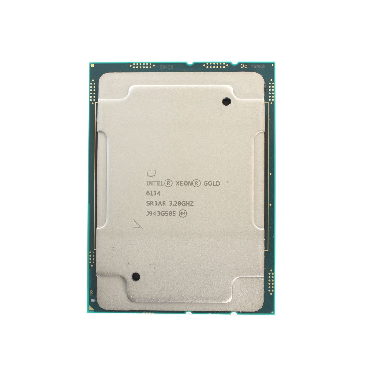 Intel Xeon Gold 6134 - 8 Cores  16 Threads, Base 2.6Ghz Turbo 3.7Ghz, 140W P/N: SR3AR