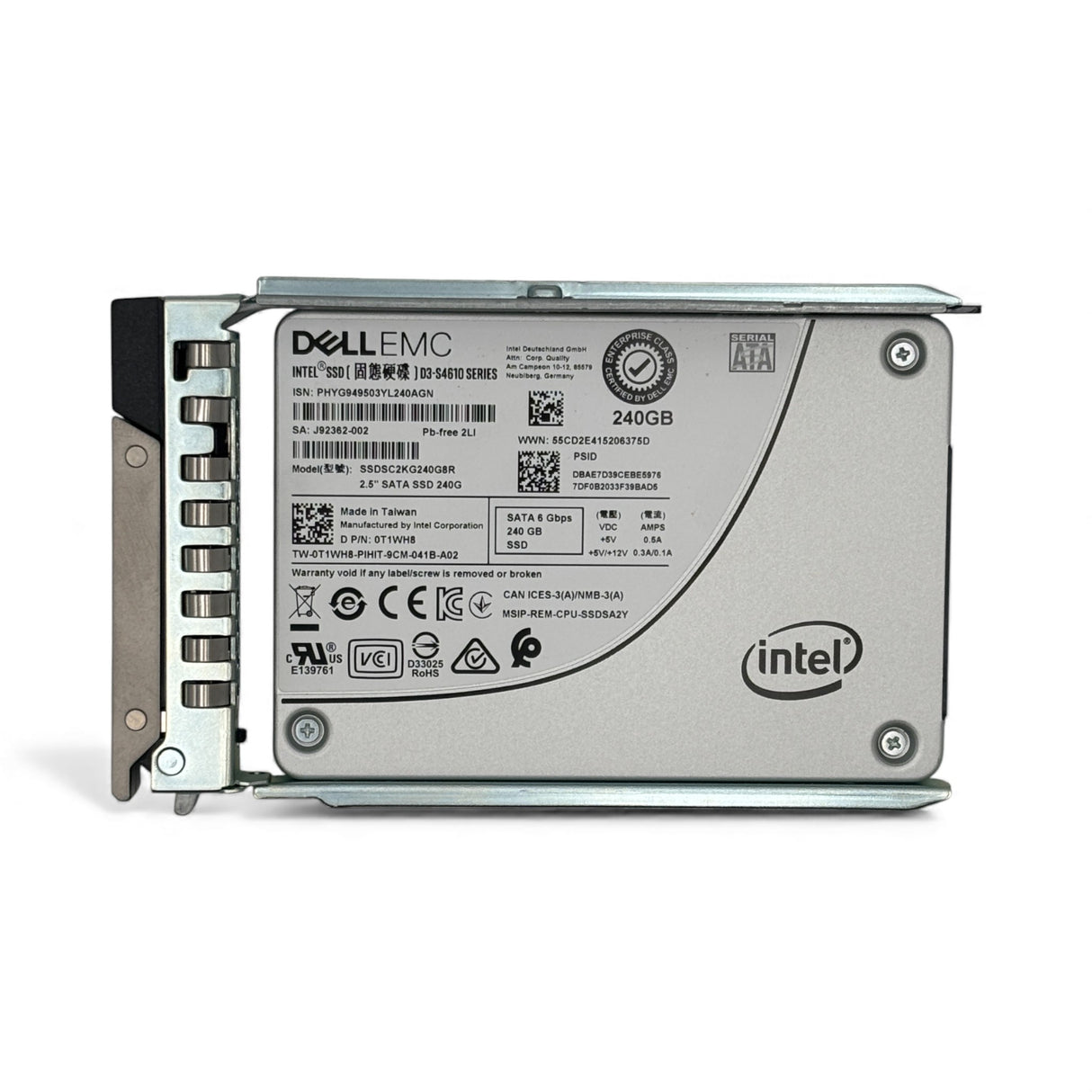 240GB SATA 2.5" 6G MU Dell P/N: 0T1WH8