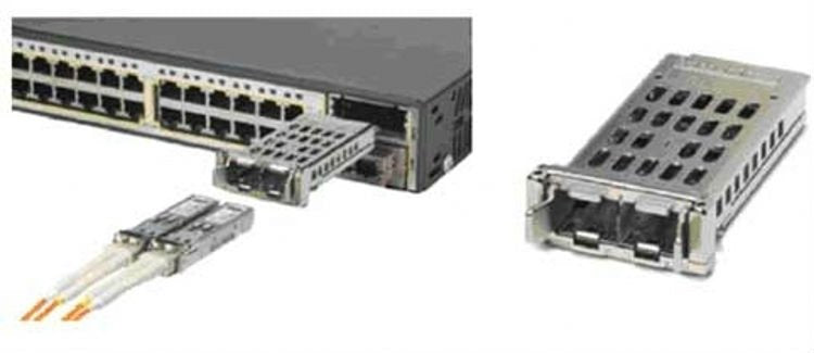 Cisco CVR-X2-SFP V01 TwinGig Converter Module
