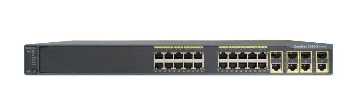 Cisco Catalyst WS-C2960G-24TC-L-V04, 24-Port Gigabit Ethernet Switch P/N: WS-C2960G-24TC-L-V04
