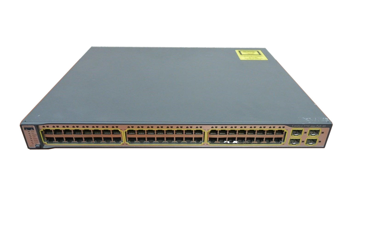 Cisco Catalyst WS-C3750-48PS-S V06, 48Port, Switch P/N: WS-C3750-48PS-S V06