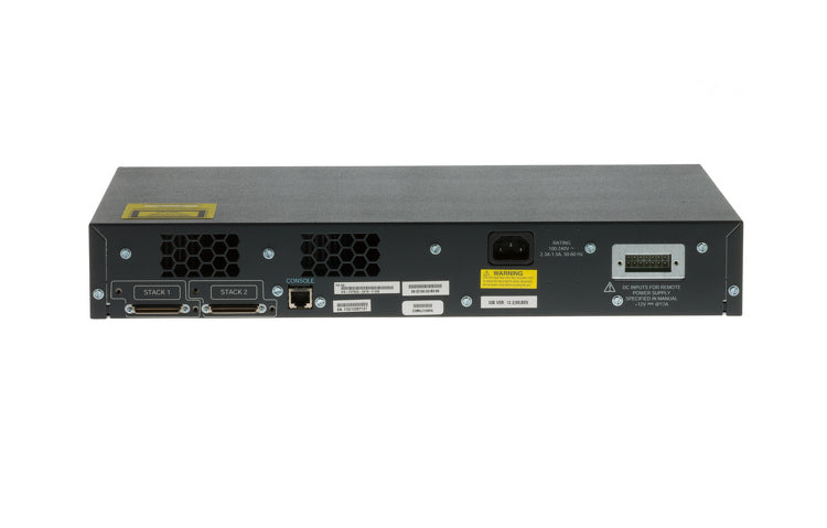 Cisco Catalyst WS-C3750G-24T-E, back