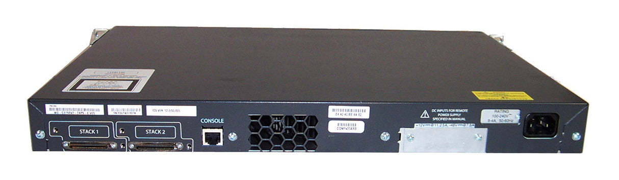 Cisco, Catalyst, WS-C3750v2-24PS-S-v07, back