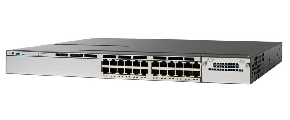Cisco catalyst WS-C3750X-24T-L, 24ports, front