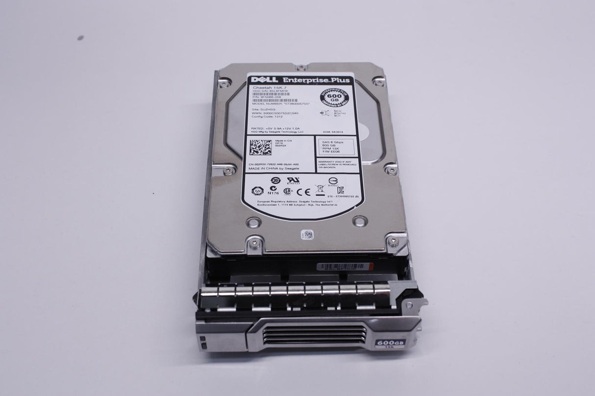 600GB 15K SAS 3.5" DP 6G Dell EqualLogic P/N: 02R3X 002R3X