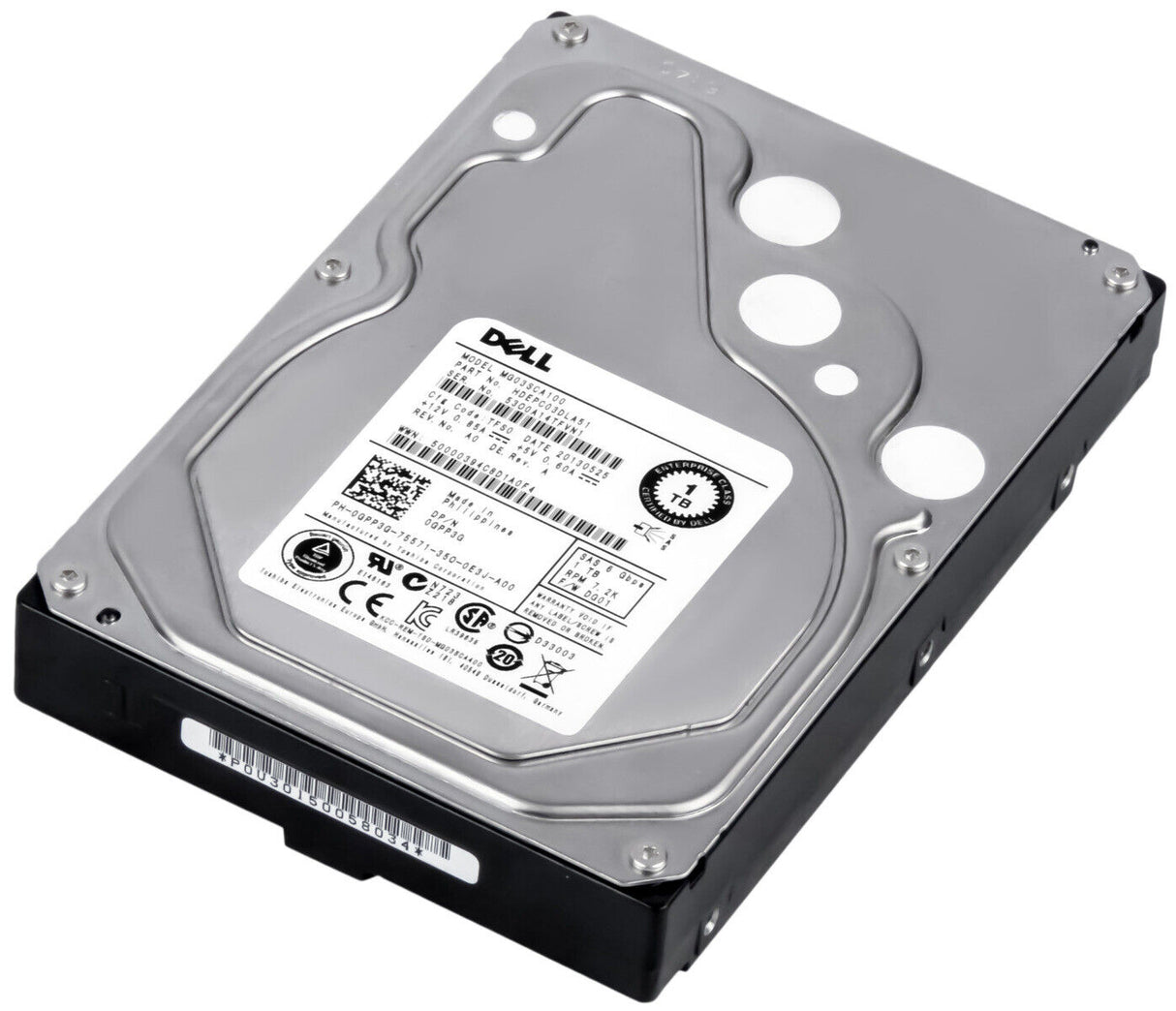 1TB 7.2K SAS 3.5" 6Gbps Dell DP/N: 0GPP3G