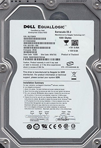 1000GB 7.2K SATA 3.5"  ORIGINEEL DELL P/N: 9CA158-056 EqualLogic