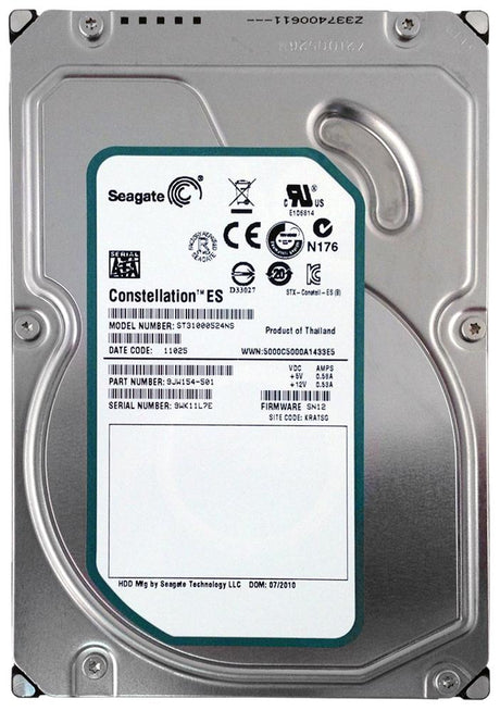 1000GB 7.2K SATA 3.5" Seagate P/N: 9JW154-501