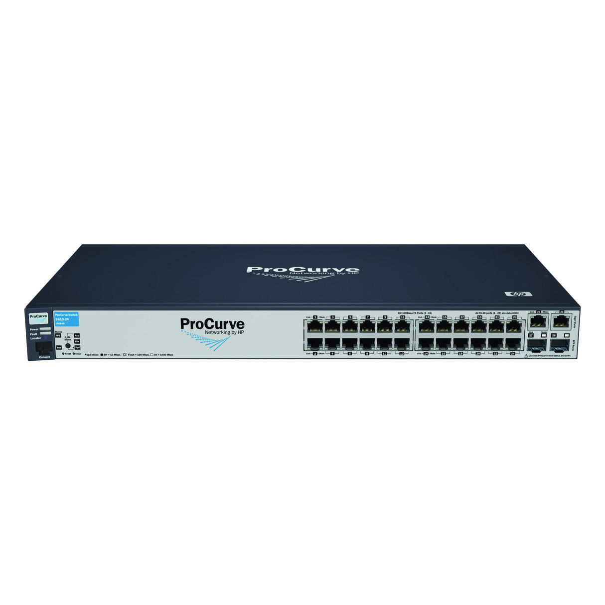 HP ProCurve 2610-24, 24-port Gigabit Switch P/N: J9085A