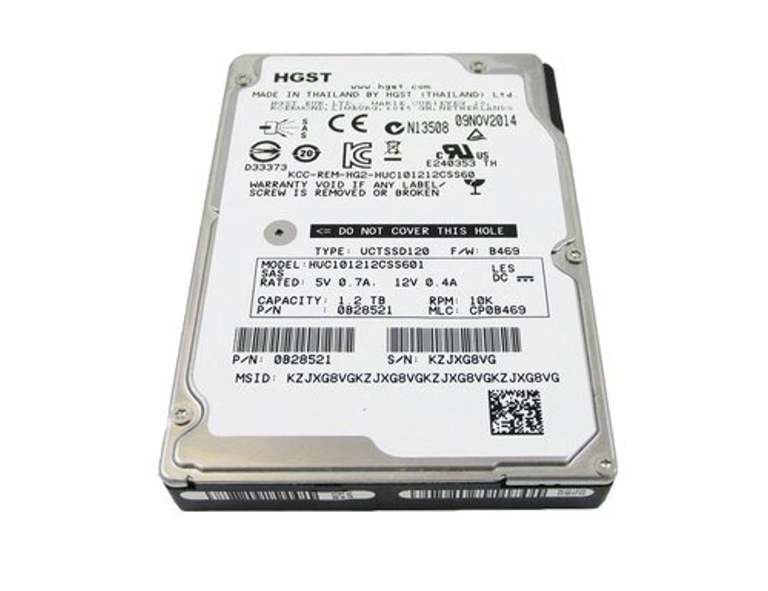 1200GB 10K SAS 2 5 inch HGST HUC101212CSS600